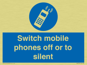 Switch mobile phones off or to silent